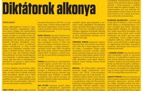 Diktátorok alkonya