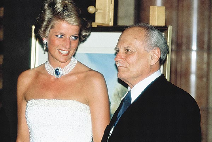 Lady Diana és Göncz Árpád - Forrás: Getty Images — Getty Images - Getty Images Hngary