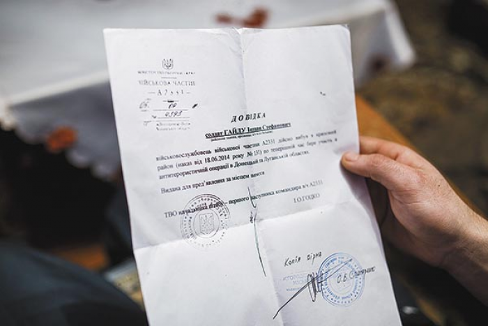 Így néz ki egy hivatalos ukrán behívóparancs - Fotó: Ancsin Gábor — Ancsin Gábor