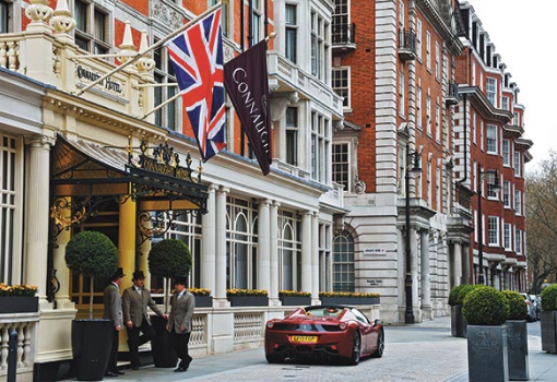 <h1>Az ötcsillagos Connaught hotel London Mayfair negyedében - Forrás: Profimedia/Alamy</h1>-