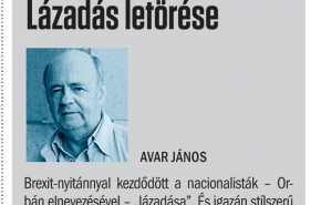 Avar János: Lázadás letörése