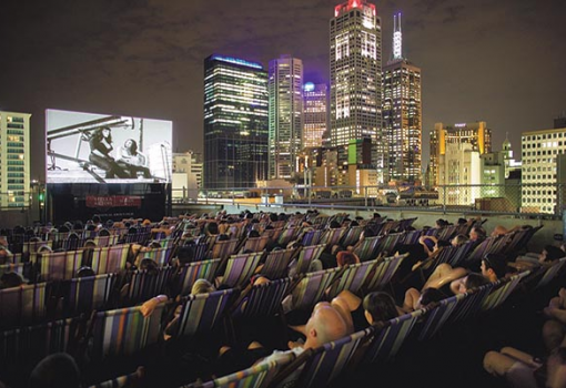 <h1>Rooftop cinema, Melbourne</h1>-