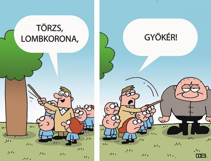 Botanikaóra a ligetben
WEISZ BÉLA rajza — Weisz Béla rajza