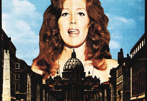 <h1>Lakner László alkotása a Fellini: Róma című film plakátja 1973-ból</h1>-