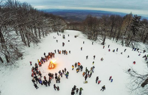 Vasárnap panorámás advent - délután örömtűz