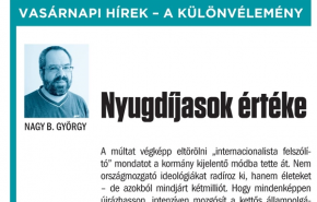 Nagy B. György: Nyugdíjasok értéke