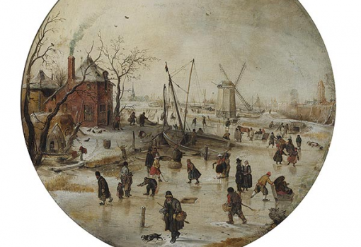 <h1>Hendrik Avercamp: Téli táj korcsolyázókkal (1610-15)</h1>-