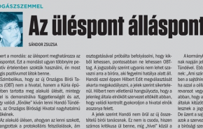 Jogászszemmel: Az üléspont álláspont?