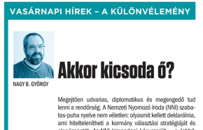 Nagy B. György: Akkor kicsoda ő?