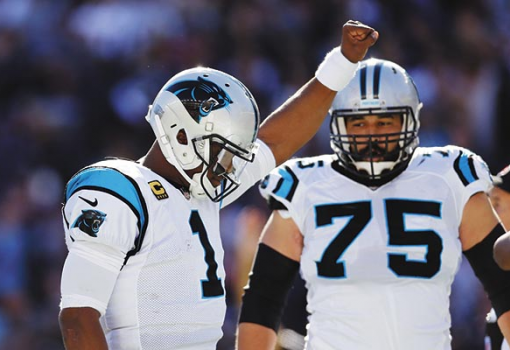 <h1>Az NFL legutóbbi fordulójában a Carolina Panthers irányítója, Cam Newton a fél évszázaddal ezelőtt híressé vált a gesztussal „ünnepli” a touchdownját</h1>-