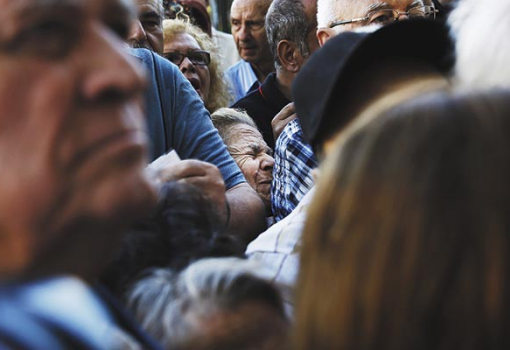 <h1>Komoly pánikot okozott, hogy nem nyitottak ki a bankok - Fotó: Alkis Konstantinidis, Reuters</h1>-