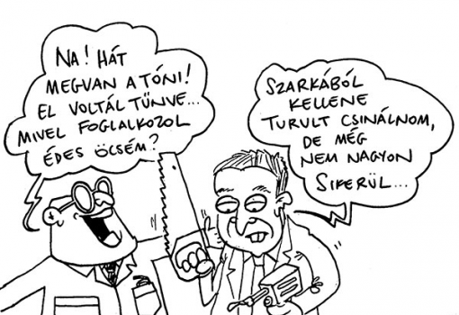 <h1>Hogy ez a Tóni gyerek hogy eltűnt mostanában! - GRAFITEMBER rajza

Nemzeti Állatkísérleti Központ
- Na! Hát megvan a Tóni! El voltál tűnve... Mivel foglalkozol édes öcsém?
- Szarkából kellene turult csinálnom, de még nem nagyon sikerül...</h1>-