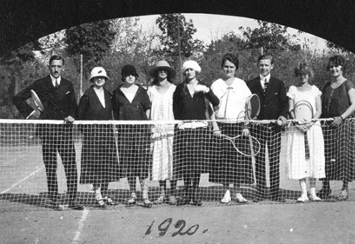 <h1>A csoportkép 1920-ban készült Budapesten, ahol mégsem rendezték meg az olimpiát - Forrás: Fortepan</h1>-