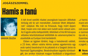 Jogászszemmel: Hamis a tanú