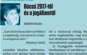 Jogászszemmel: Búcsú 2017-től és a jogállamtól 