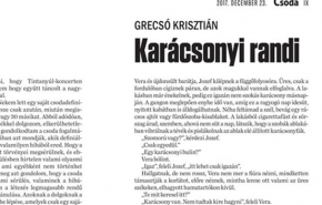 Grecsó Krisztián: Karácsonyi randi