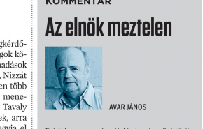 Avar János: Az elnök meztelen