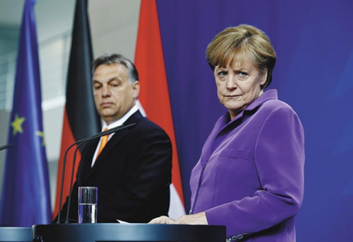 <h1>Merkel és Orbán - Fotó: Reynaldo Paganelli, AFP</h1>-
