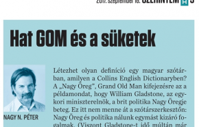 Nagy N. Péter: Hat GOM és a süketek 