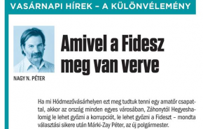 Nagy N. Péter: Amivel a Fidesz meg van verve