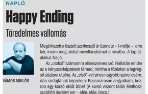 Vámos Miklós: Happy Ending - Töredelmes vallomás