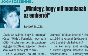 Jogászszemmel: 'Mindegy, hogy mit mondanak az emberről'