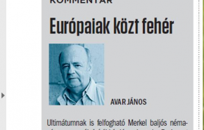 Avar János: Európaiak közt fehér