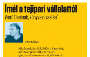 Lackfi János: Ímél a tejipari vállalattól