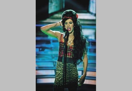 <h1>Riportunk az első adásról készült – Varga Viktor mint Amy Winehouse (Fotó: TV2)</h1>-