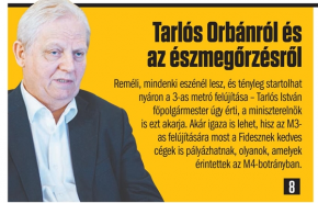 'A kormányok nem igyekeznek erősíteni a főpolgármesteri pozíciót – megkockáztatom: személytől függetlenül' - Interjú Tarlós Istvánnal